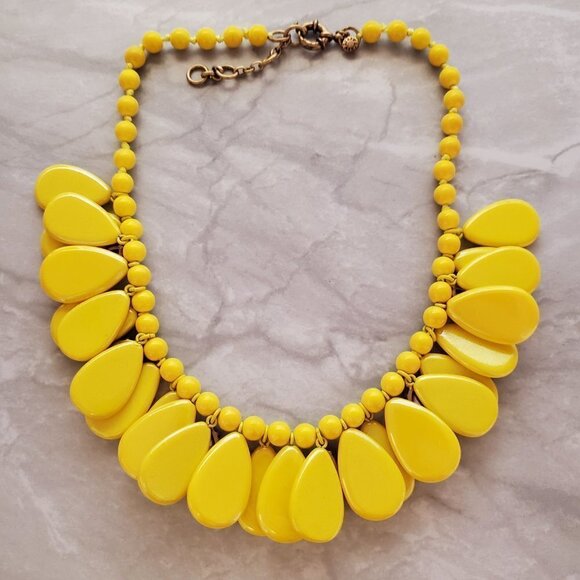 ✨🌞 J.Crew Bright Iridescent Rhinestones Crystals Teardrop Enamel Statement 🌞✨ - Picture 9 of 16